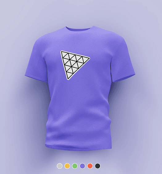3D component met een in kleur aanpasbaar shirt