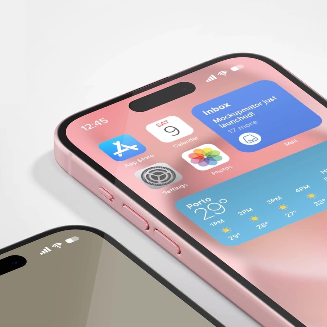 iPhone met een app