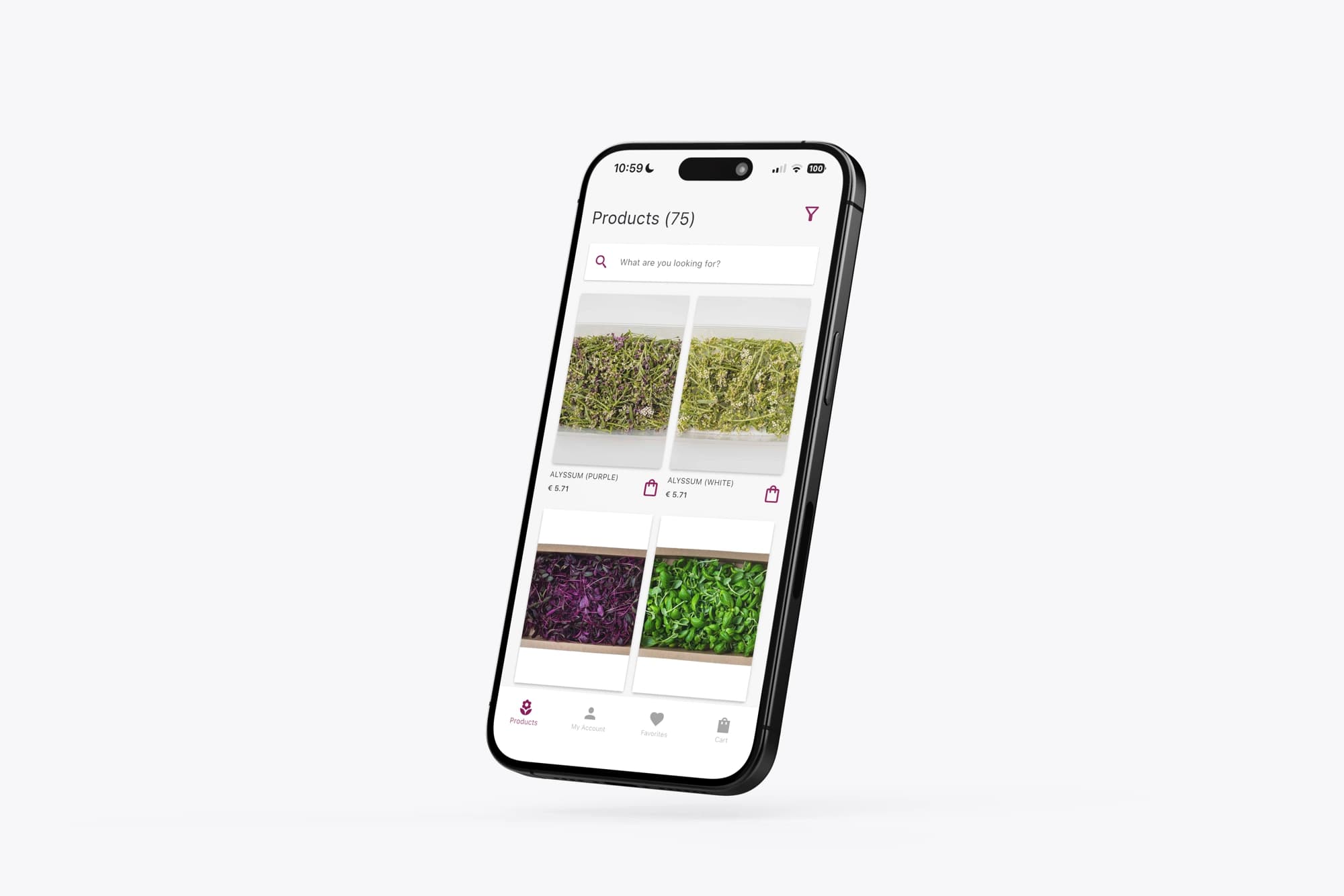 Chef's Farm order app